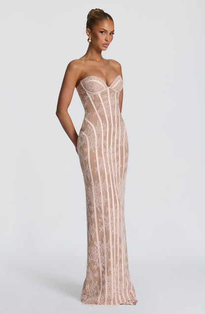 Vestido maxi de verano Chloe Blush