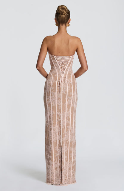 Vestido maxi de verano Chloe Blush