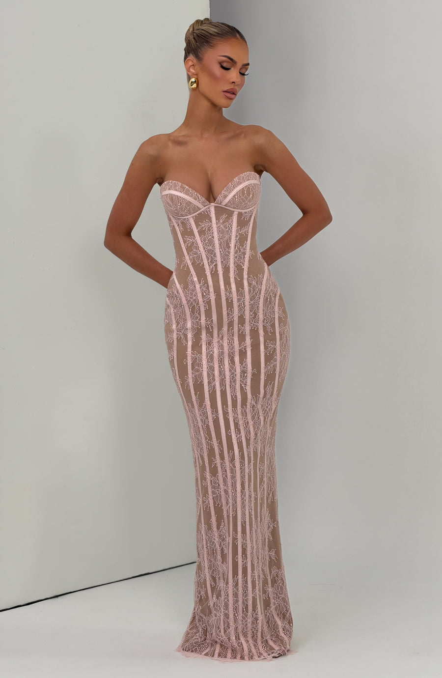 Vestido maxi de verano Chloe Blush