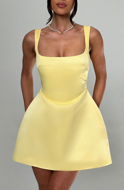 Minivestido Chloe Lemon - Bonita Moda de Verano