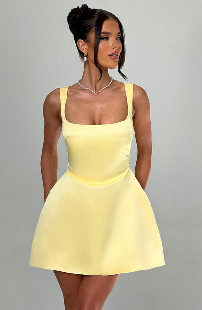 Minivestido Chloe Lemon - Bonita Moda de Verano