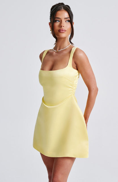 Minivestido Chloe Lemon - Bonita Moda de Verano