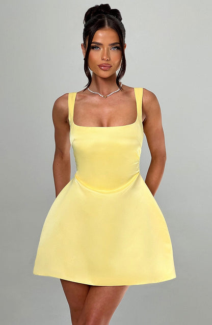 Minivestido Chloe Lemon - Bonita Moda de Verano