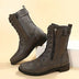 Emma | Botines de combate con cordones para mujer - Gris