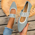 Emily - Zapatos planos elegantes para conjuntos de verano - Gris/Azul