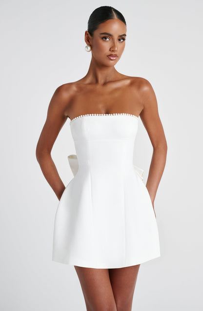Minivestido Emma Ivory - Lindo vestido de verano