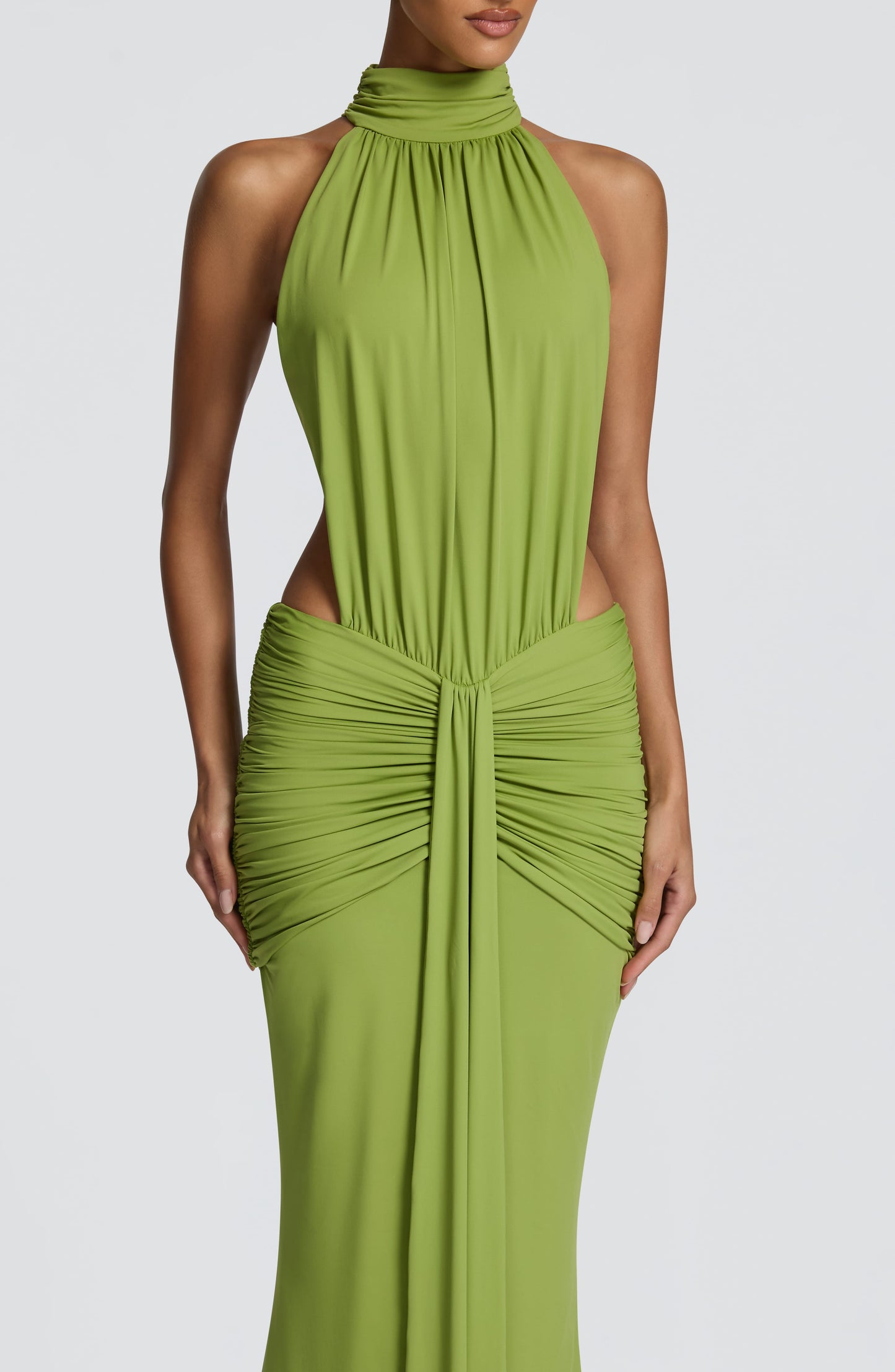 Vestido largo de verano Sophia Olive