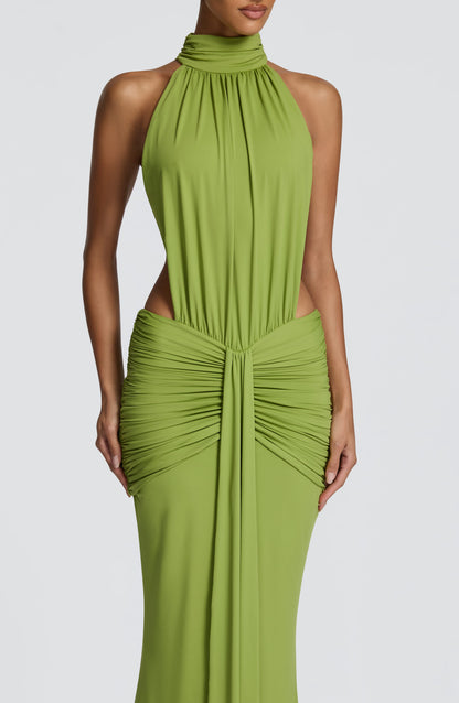 Vestido largo de verano Sophia Olive