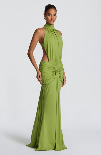 Vestido largo de verano Sophia Olive