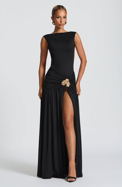 Bodysuit negro Chloe para conjuntos de verano