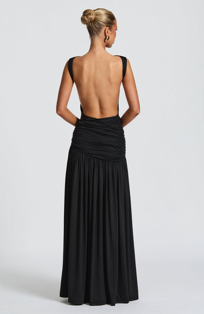 Bodysuit negro Chloe para conjuntos de verano