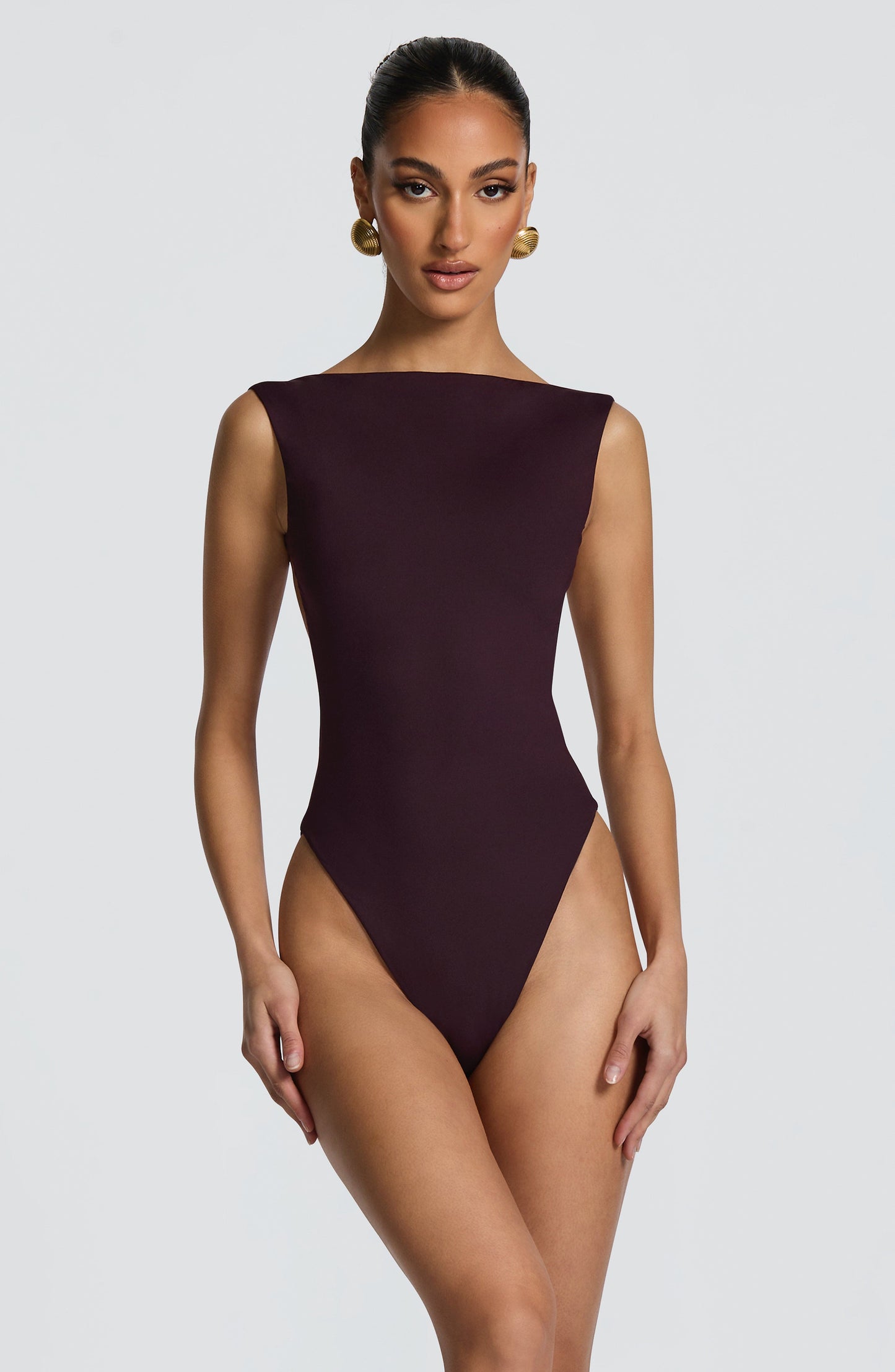 Sophia Plum Bodysuit para moda de verano