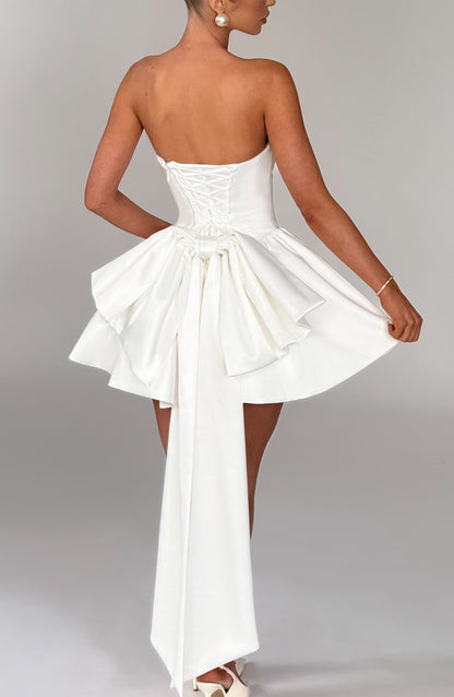 Sophia Ivory Mini Sundress - Lindo vestido de verano