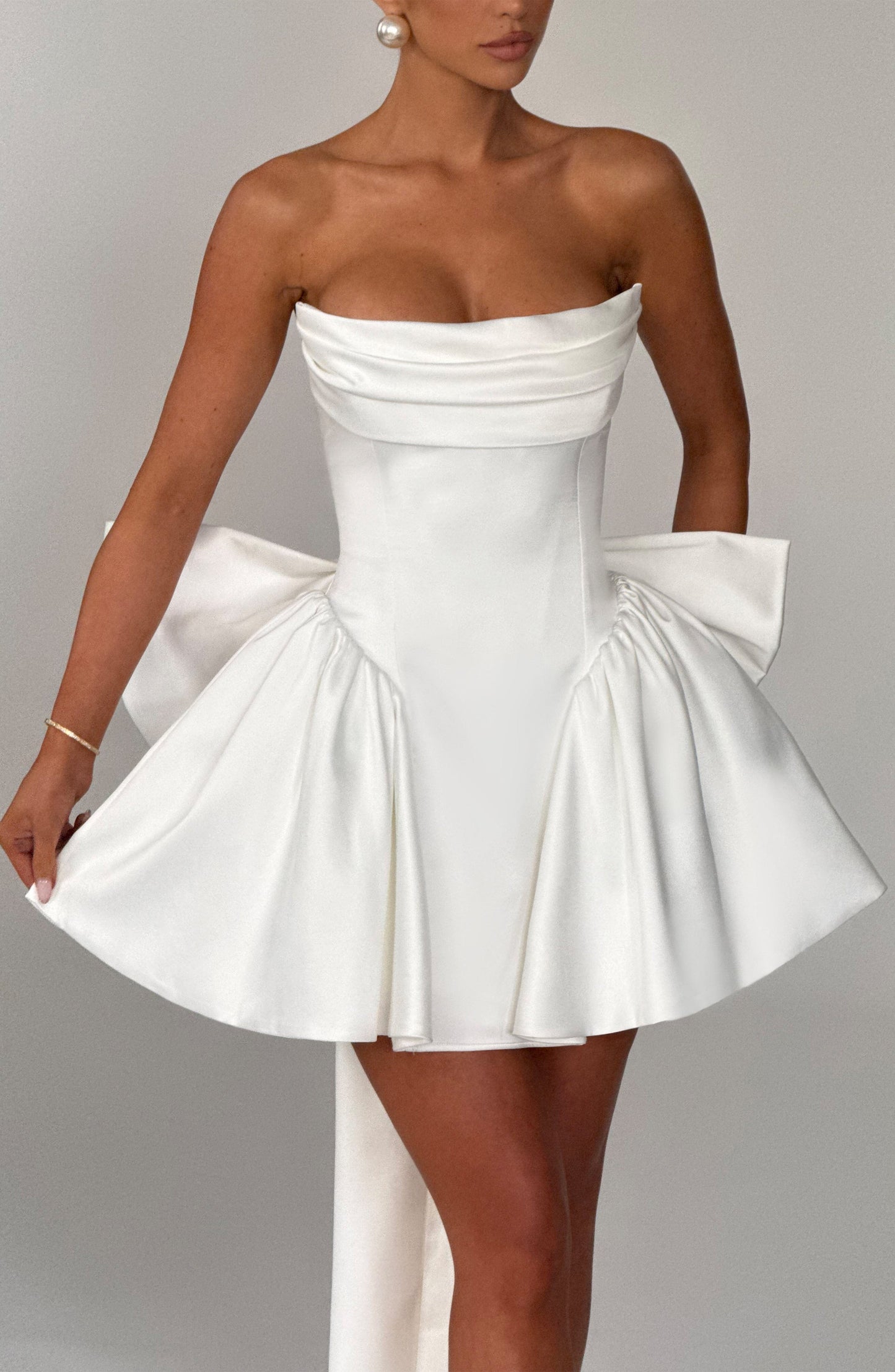 Sophia Ivory Mini Sundress - Lindo vestido de verano