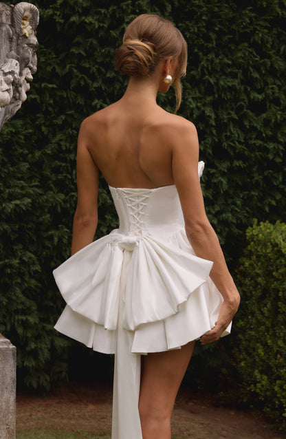 Sophia Ivory Mini Sundress - Lindo vestido de verano