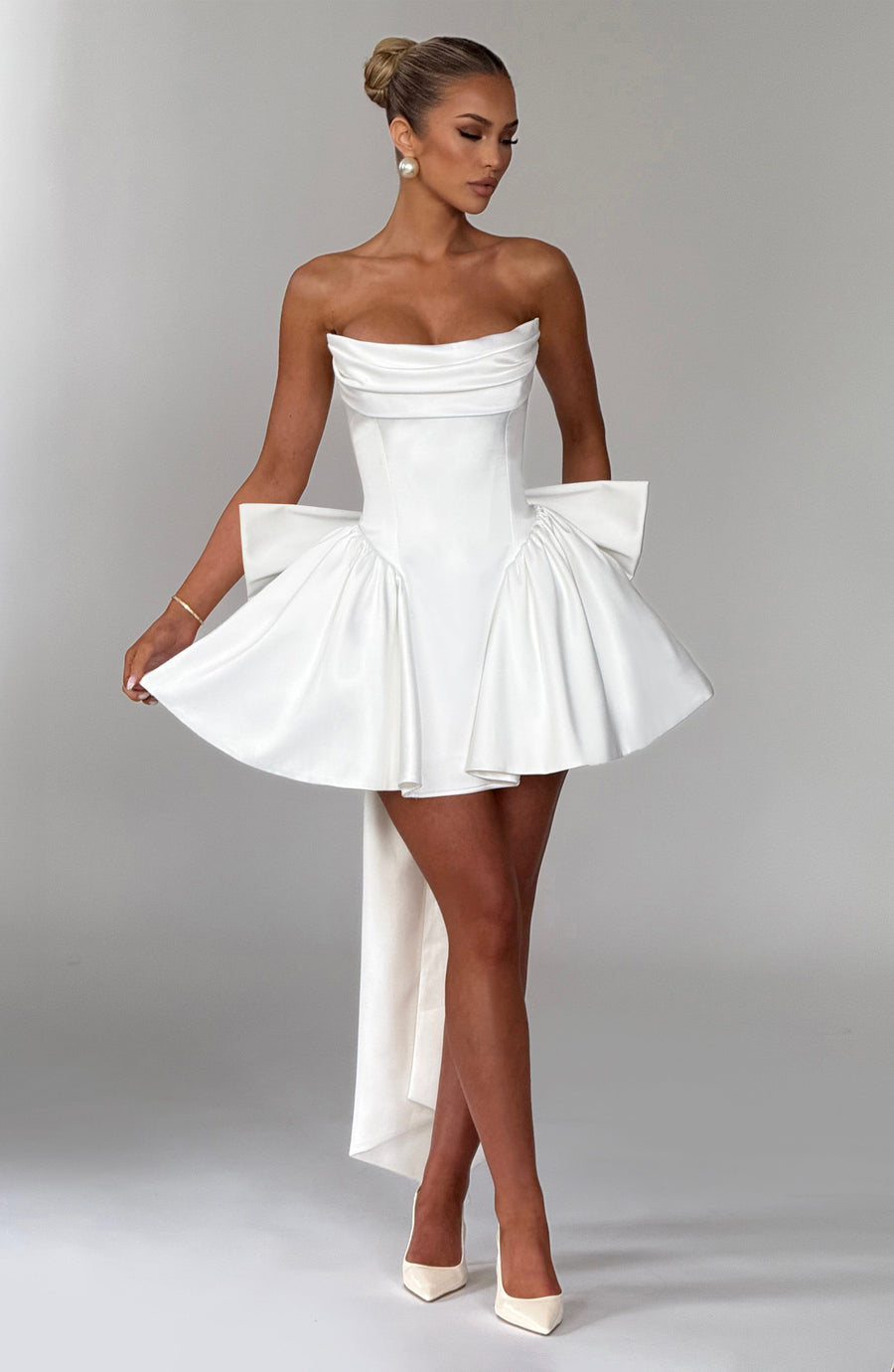 Sophia Ivory Mini Sundress - Lindo vestido de verano