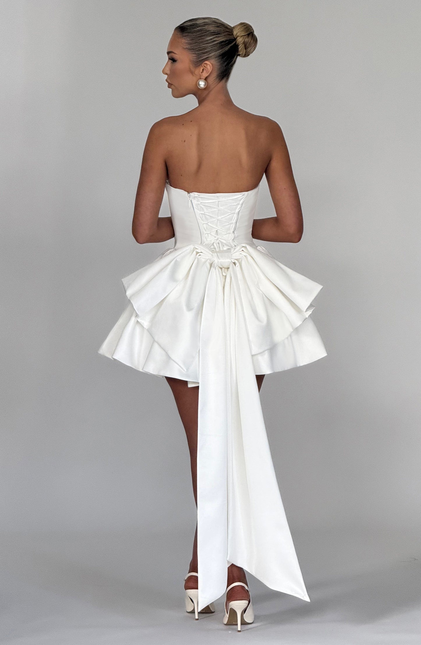 Sophia Ivory Mini Sundress - Lindo vestido de verano