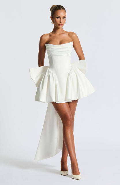 Sophia Ivory Mini Sundress - Lindo vestido de verano