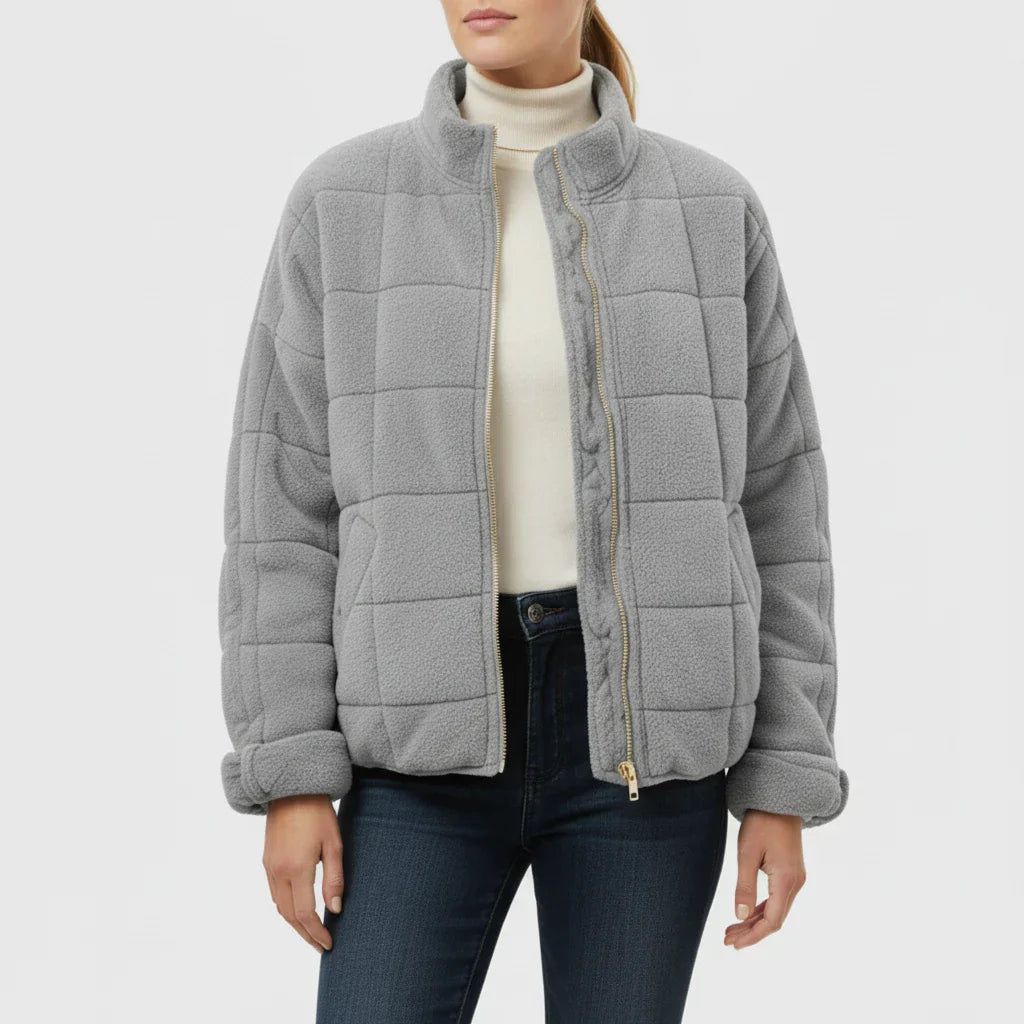 Luvrefashion | Ladies' Quilted Flight Jacket in Green - image 9