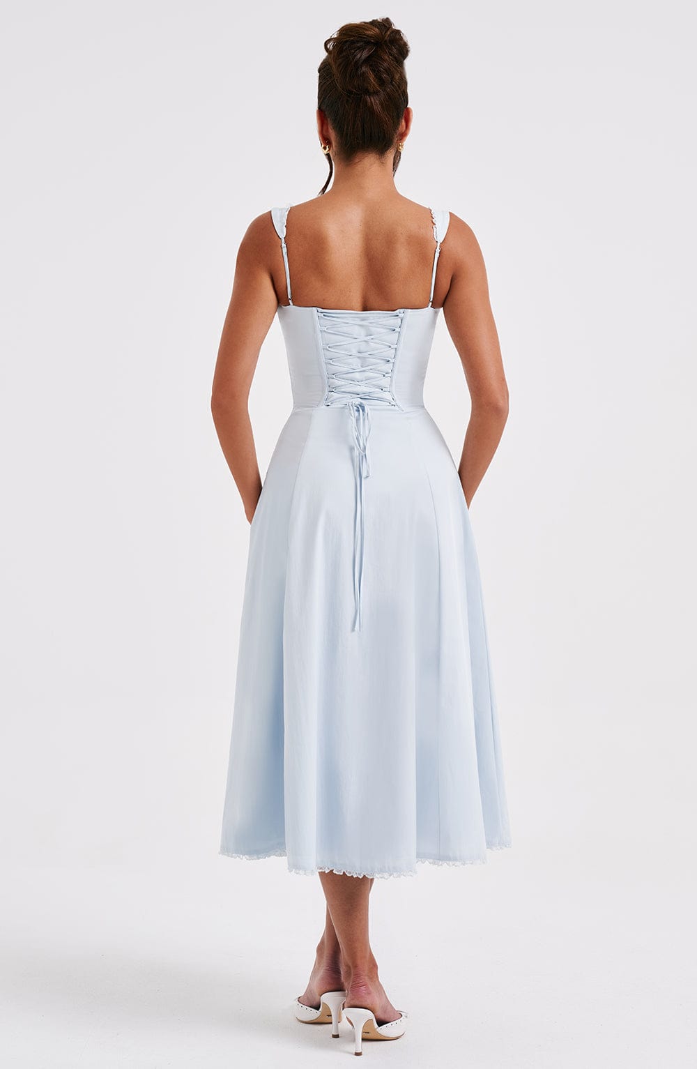Vestido de verano midi Chloe Blue - Perfecto para los días de verano