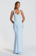 Vestido largo de verano Chloe Glacier Blue