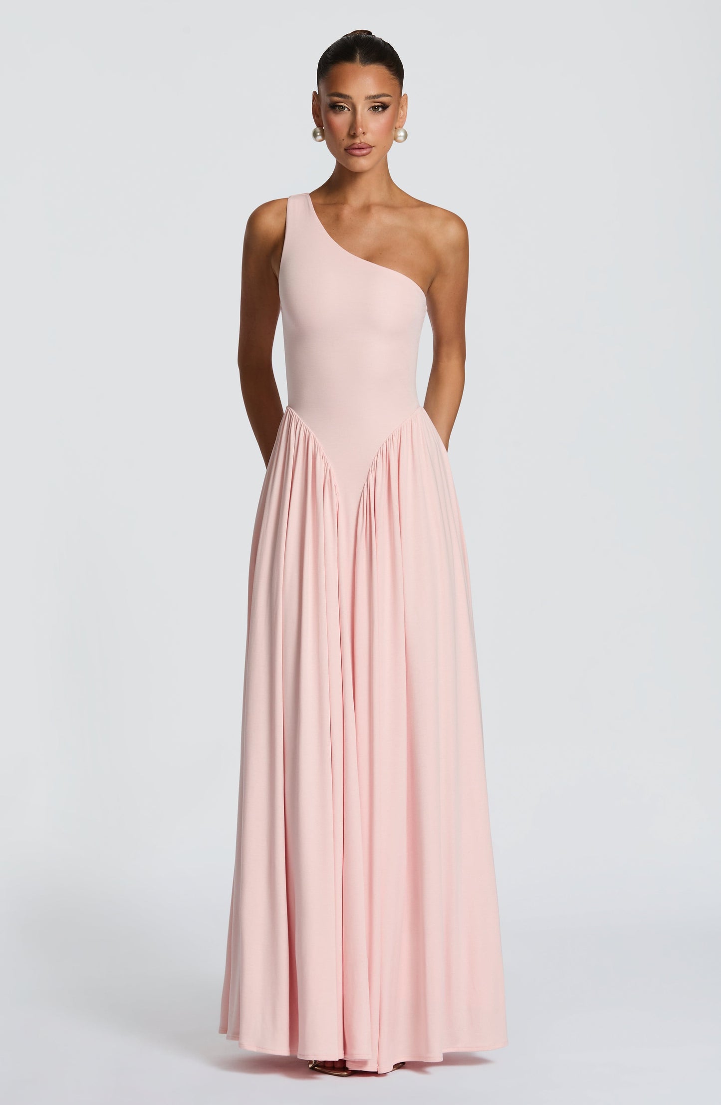 Vestido largo de verano Sophia Soft Blush