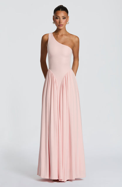Vestido largo de verano Sophia Soft Blush