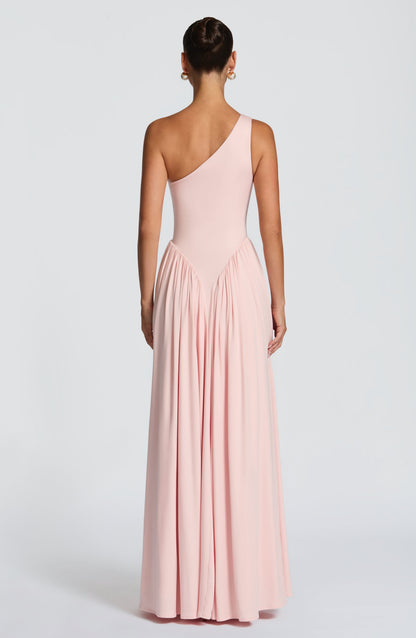 Vestido largo de verano Sophia Soft Blush