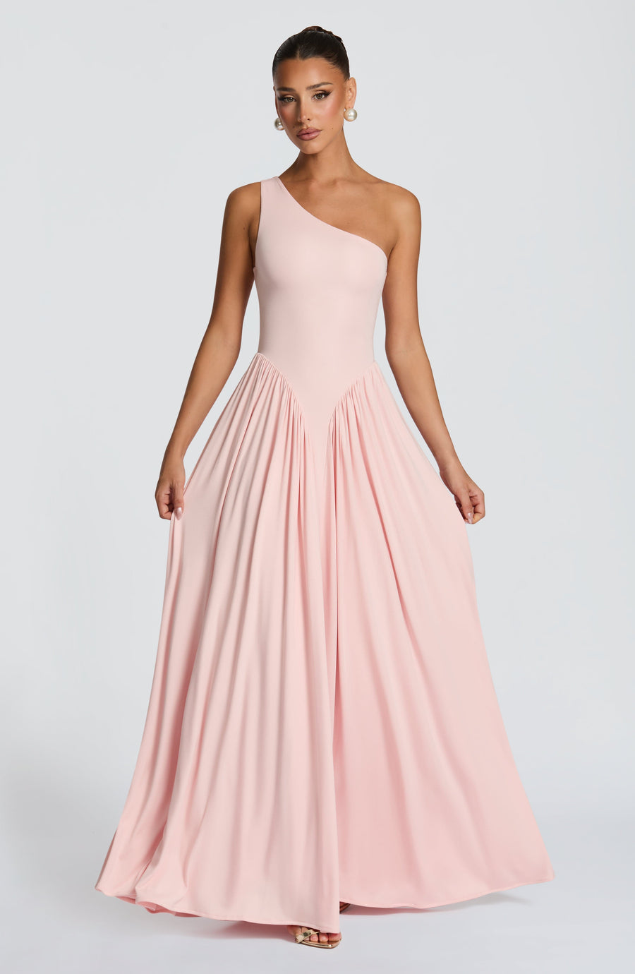Vestido largo de verano Sophia Soft Blush