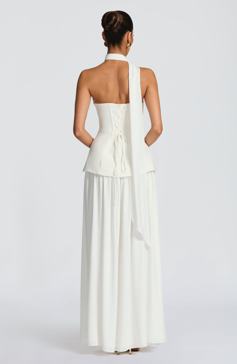 Vestido largo de verano Sophia Ivory