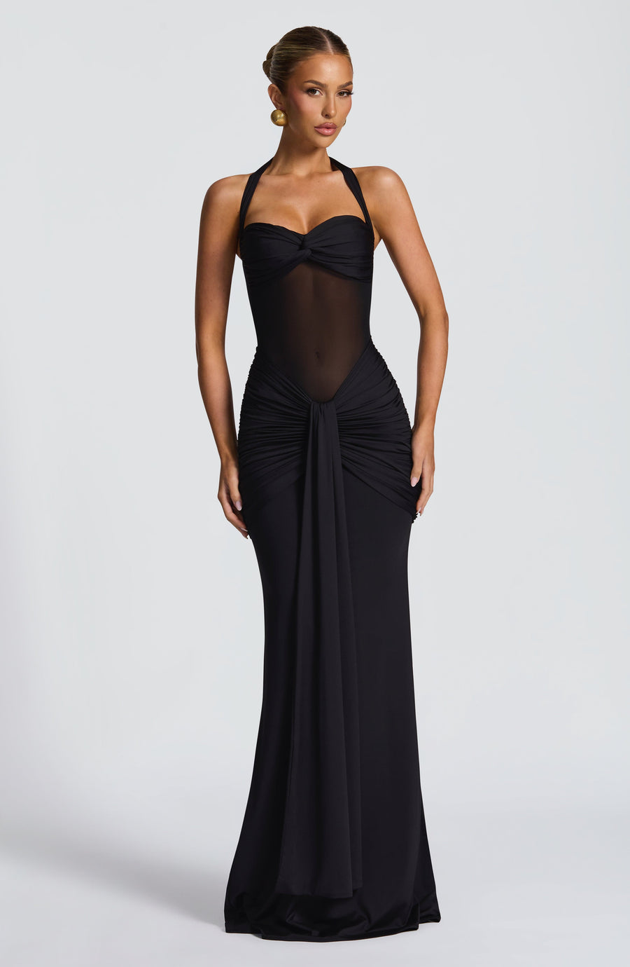 Vestido largo de verano Sophia negro