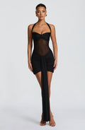 Minivestido de verano negro Chloe