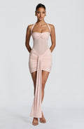 Minivestido de verano Chloe color rosa empolvado