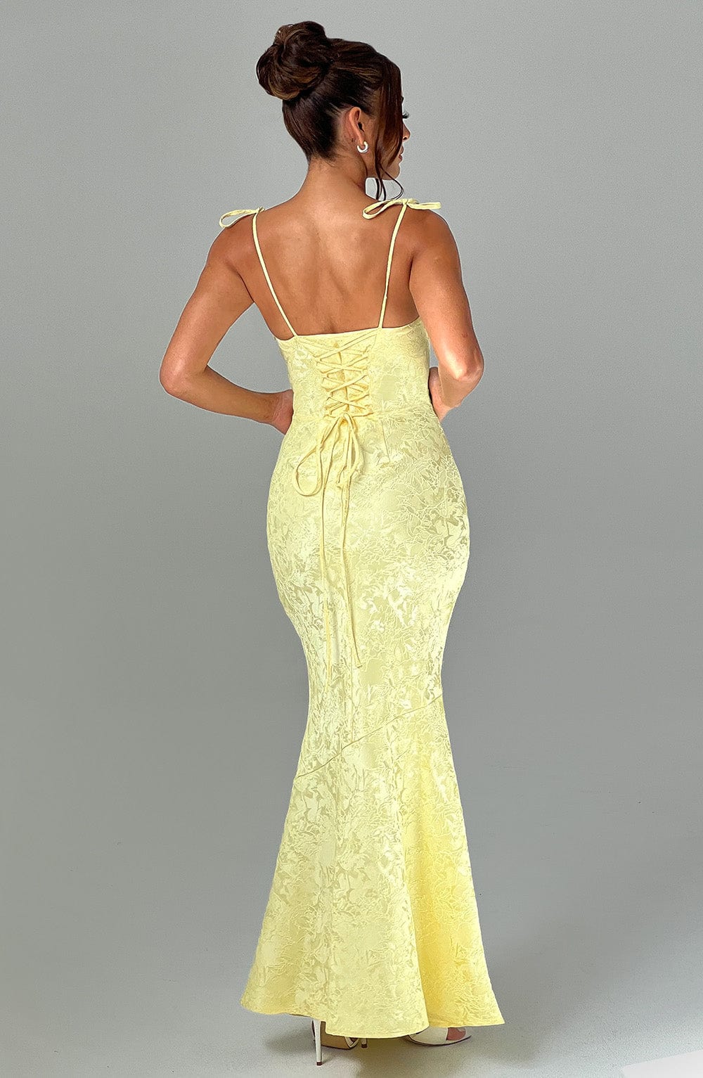Vestido largo de verano Chloe Lemon