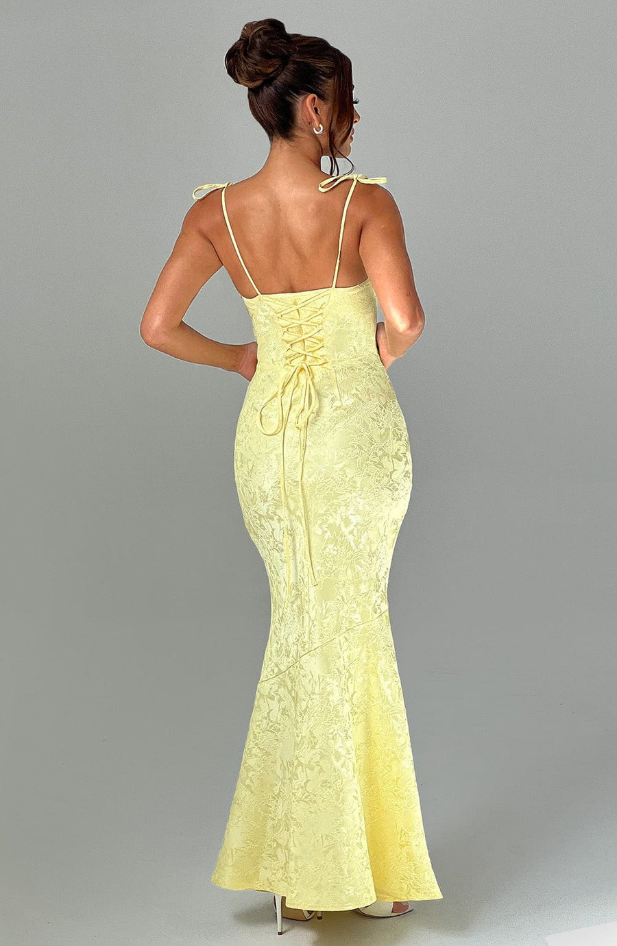 Vestido largo de verano Chloe Lemon
