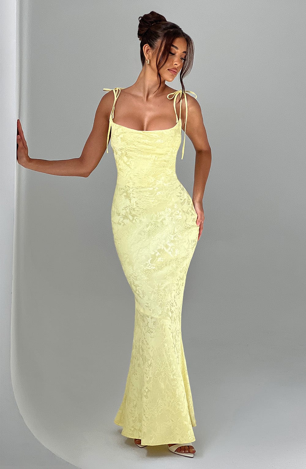 Vestido largo de verano Chloe Lemon