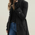 Gabardina de mujer con cinturón - Black