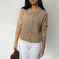 Cárdigan de invierno con cuello para mujer