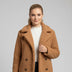 Chaqueta cruzada para mujer - Camello