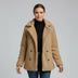 Chaqueta cruzada para mujer - Caqui