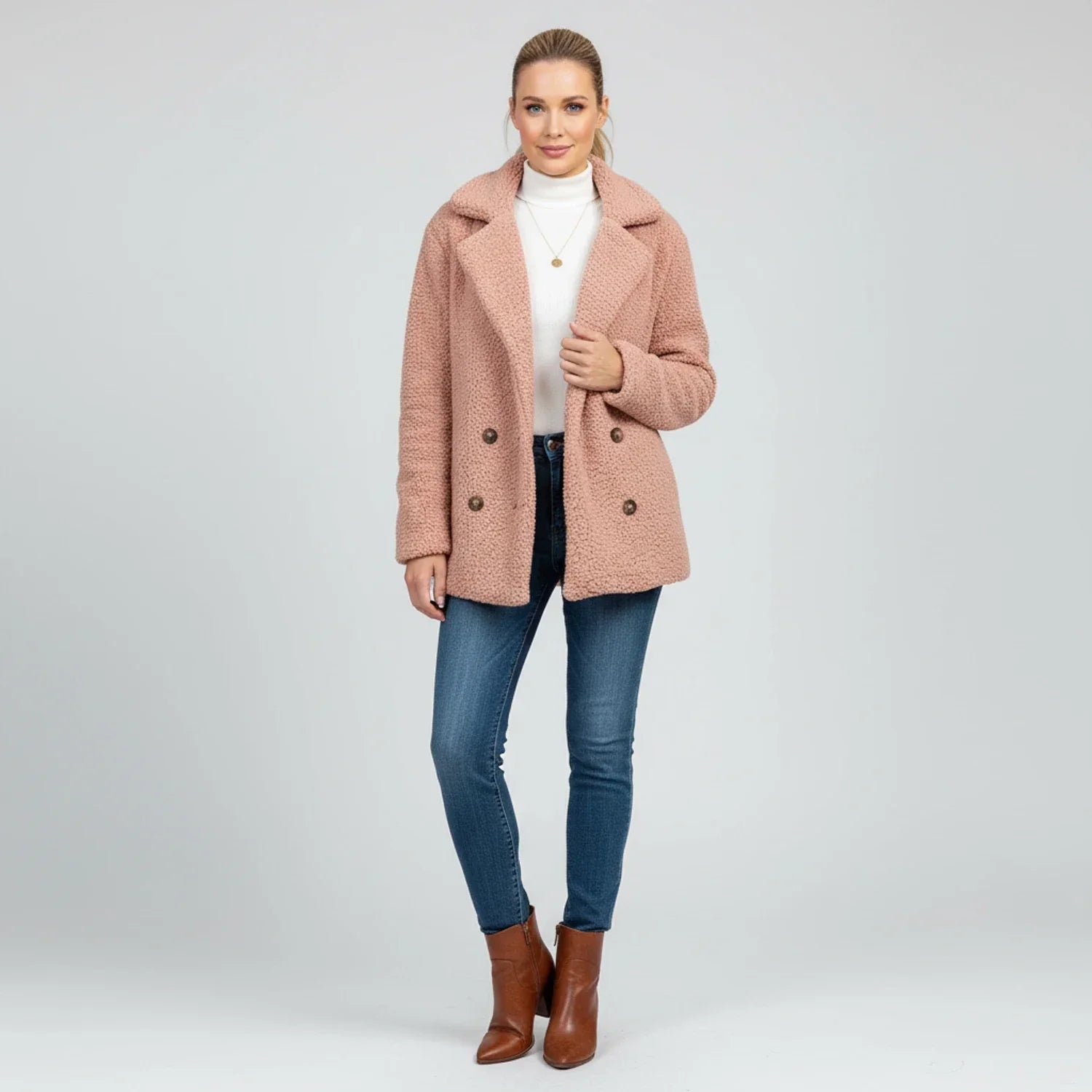 Luvrefashion | Double Breasted Jacket for in Khaki - image 11