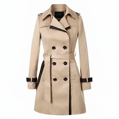 Luvrefashion | Double Breasted Trench Coat for in Black - styled look