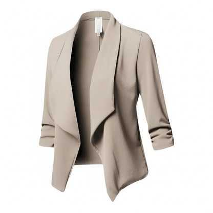 Luvrefashion | Draped Front Blazer for in Pink - image 6