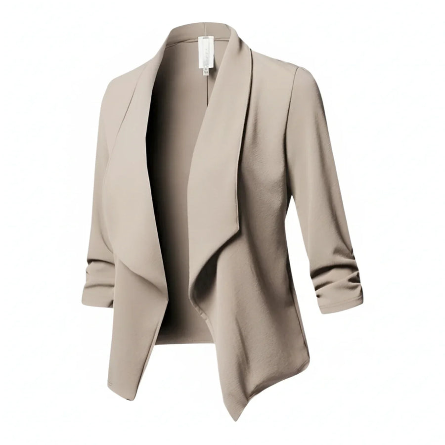 Luvrefashion | Draped Front Blazer for in Pink - image 6
