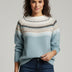 Jersey Fair Isle para mujer - Azul