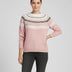 Jersey Fair Isle para mujer - Rosa