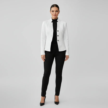 Luvrefashion | Tailored Blazer for in Beige - styled look