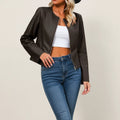 Chaqueta de cuero para mujer - Diseño entallado