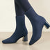 Botines de tacón para mujer - Azul