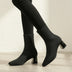 Botines de tacón para mujer - Negro